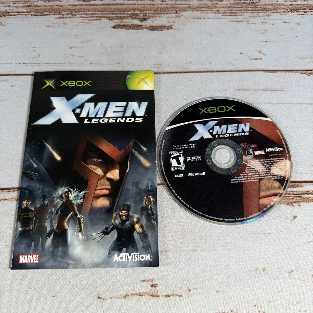 X-Men Legends Xbox Replacement Disc & Manual Only Activision Marvel